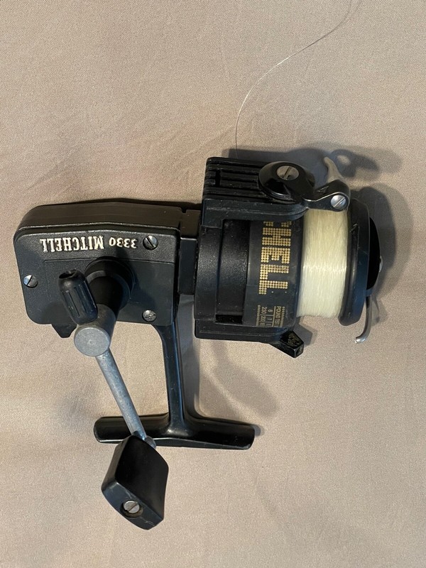Vintage Mitchell 3330 Spinning Fishing Reel ~ Made in France Vintage Mitchell 3330 Spinning Fishing Reel ~ Made in France