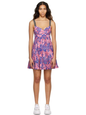 

VERSACE JEANS COUTURE Женское розовое мини-платье с вырезом сзади на подкладке и чашечками, Розовый