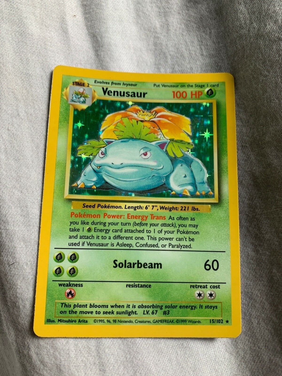 Pokemon Card Venusaur first generation hologram | eBay