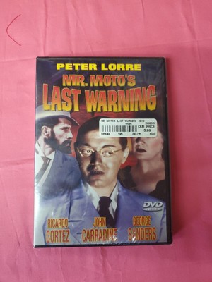 Mr. Moto's Last Warning DVD. RARE! OOP! Peter Lorre Sealed