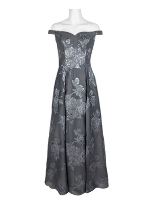 

AIDAN MATTOX Женское серое вечернее платье-футляр полной длины без рукавов, Серый