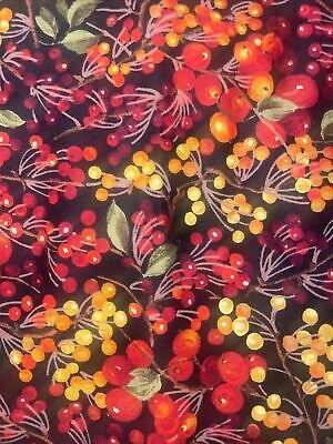 Twigs And Berries Sentimental Studio Moda Fall Cotton Fabric 16  x 44  (B1)