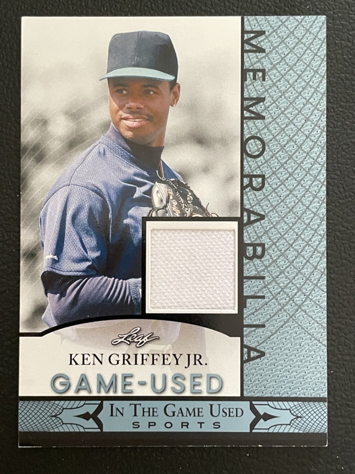 2024 Leaf In The Game Used Memorabilia Blue Ken Griffey Jr. Jersey