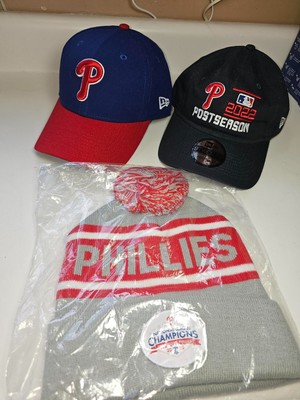 Philadelphia Phillies 2022 Postseason Hats & 2022 NL Champions SGA Knit Hat