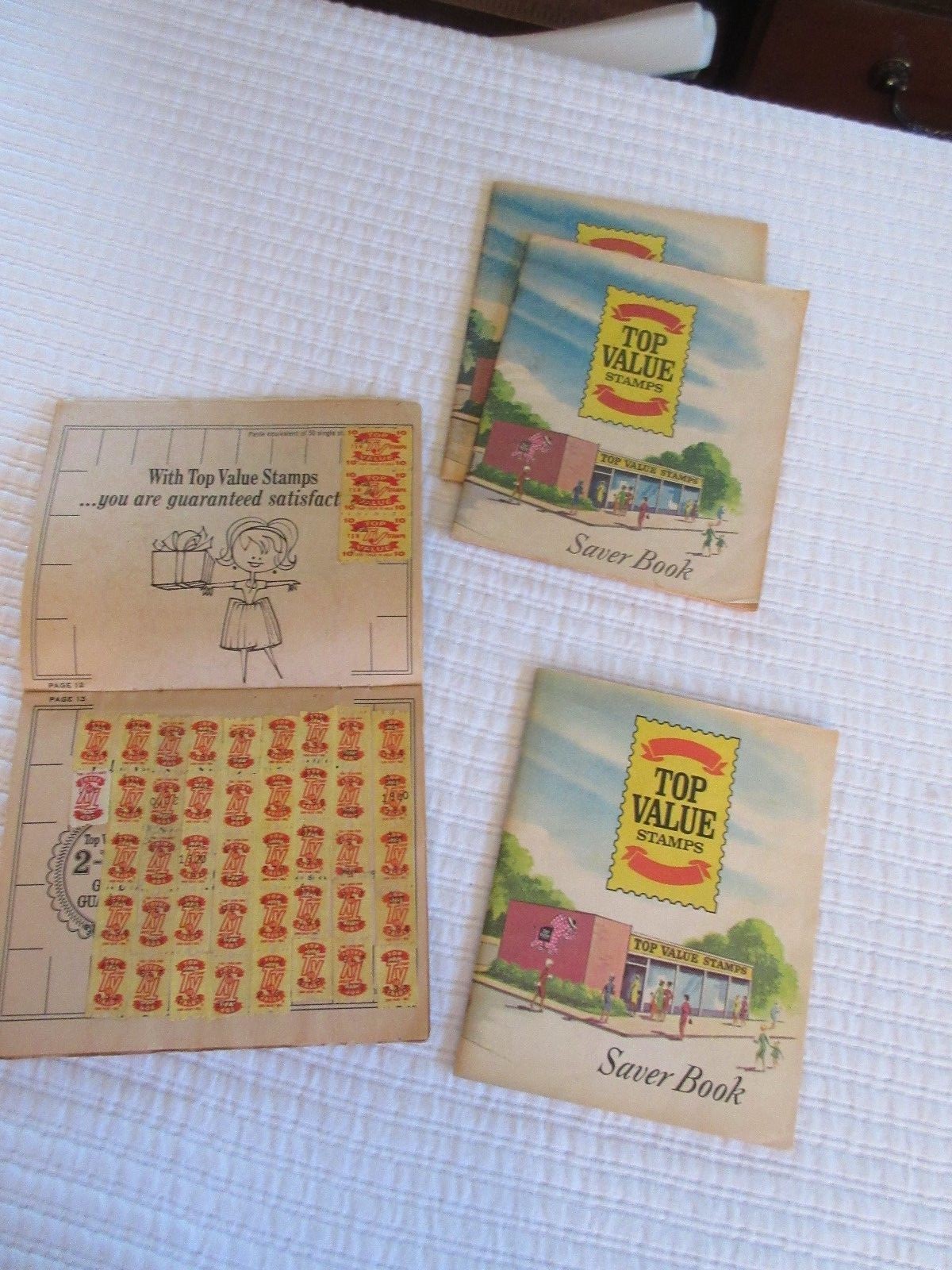 Lot of Vintage Stamp Books Top Value, Gold Bond & Prudential