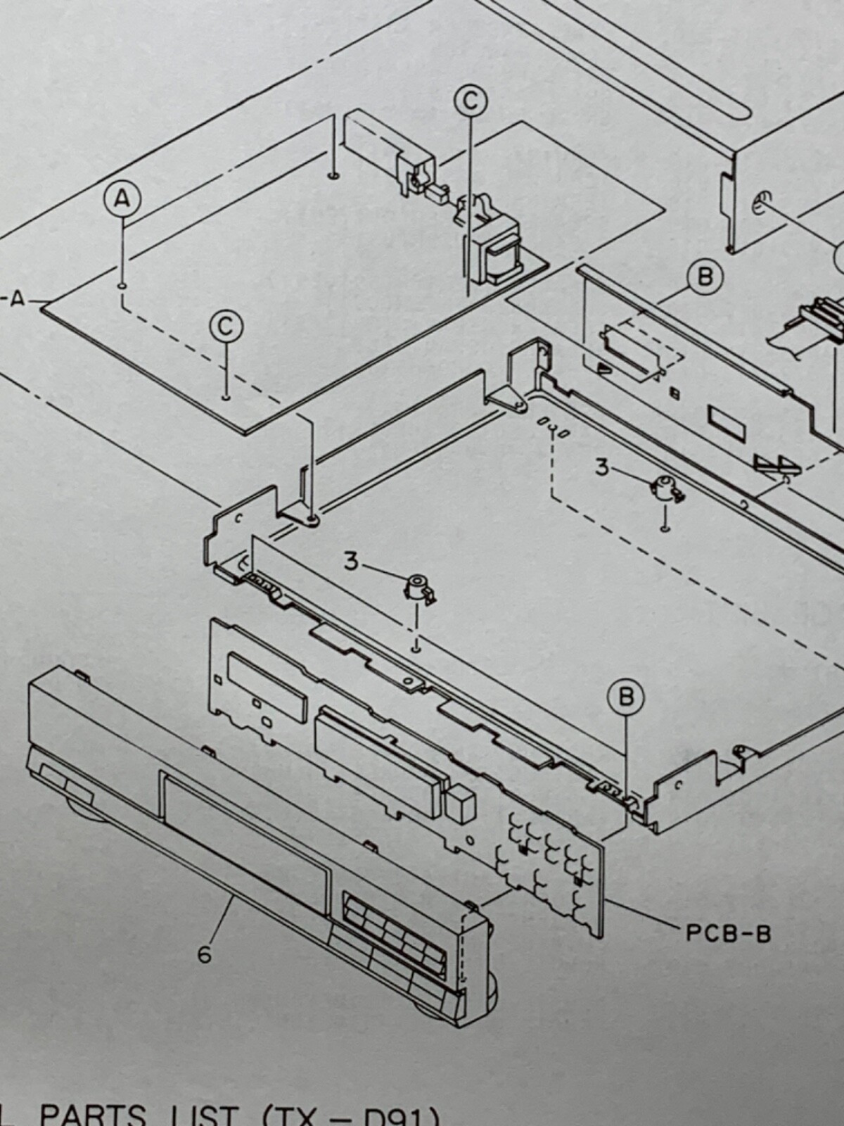 AIWA CU-D91 CU-D91M Stereo System Service Manual Original Pioneer Kenwood TEAC