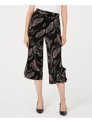 

ALFANI Женские черные брюки с принтом, Черный, 100054658MS