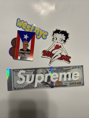 Supreme Red Peko Chan Candy Girl Sticker SS15 + FREE