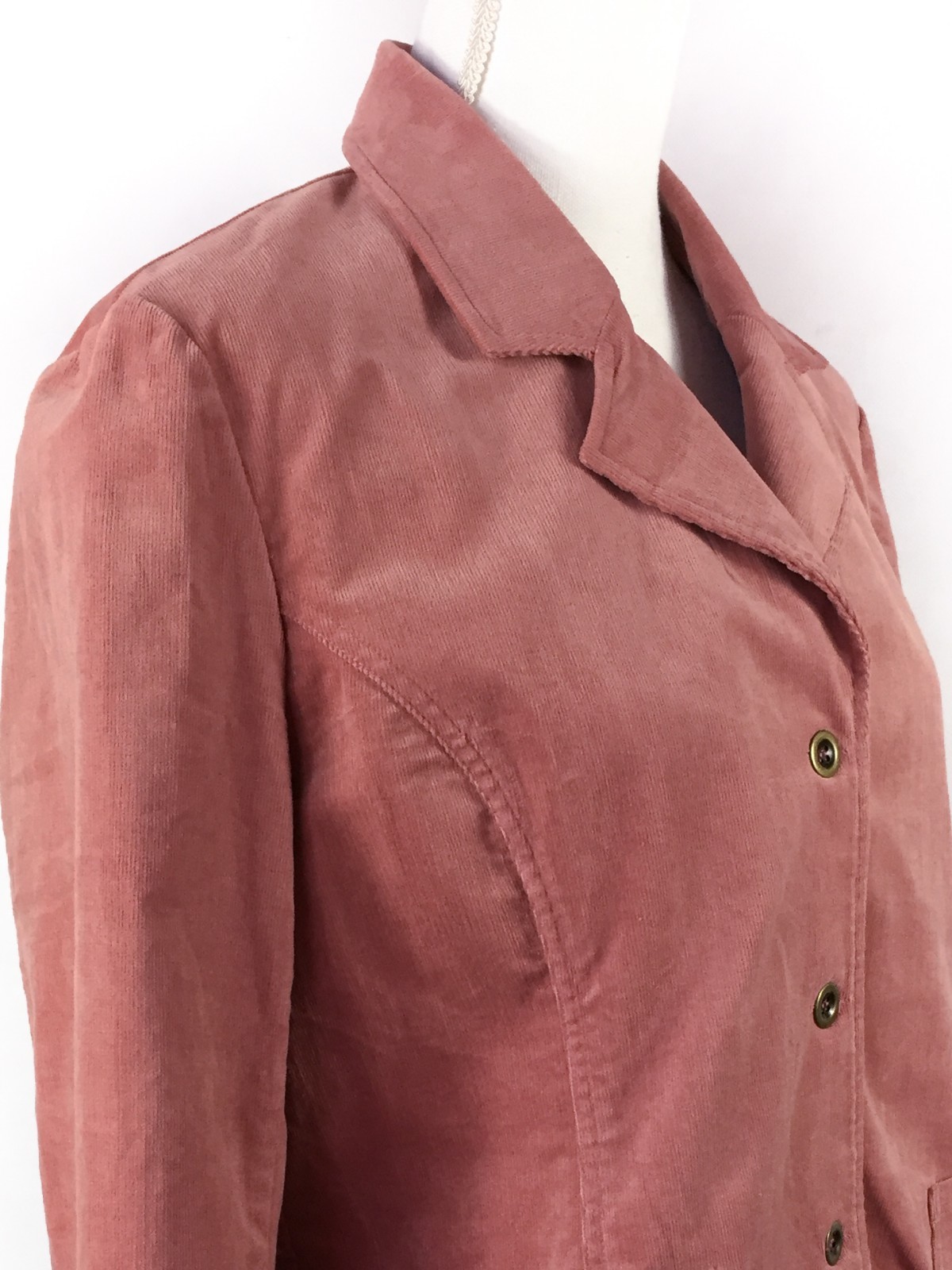 BELLY BASICS Corduroy Maternity Jacket L Large Rose Mauve Pink Blazer NEW $88