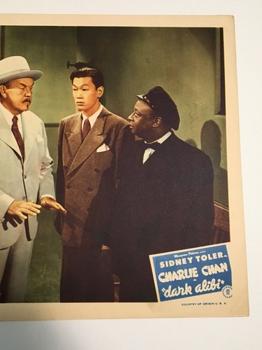 Original Charlie Chan - Dark Alibi Lobby Card #2 Sidney Toler Mantan Moreland