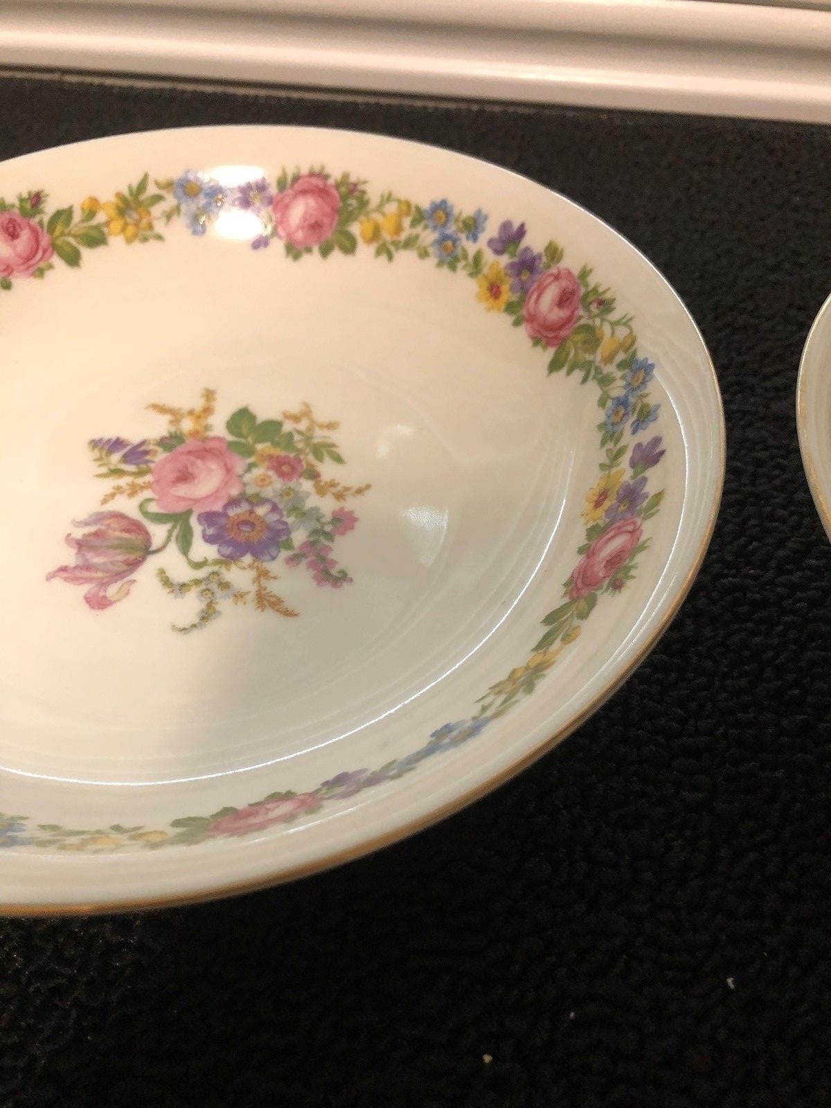 Czechoslovakia China Design # 23458 soup bowls pre-owned