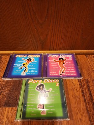 Pure Disco Set Of 3 CD Vol. 1 & 2 & 3 Parliament Abba Kool Chic KC Ross ONJ