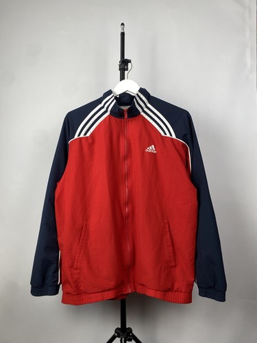 Vintage 00s Adidas Full Zip Retro Nylon Track Top Jacket
