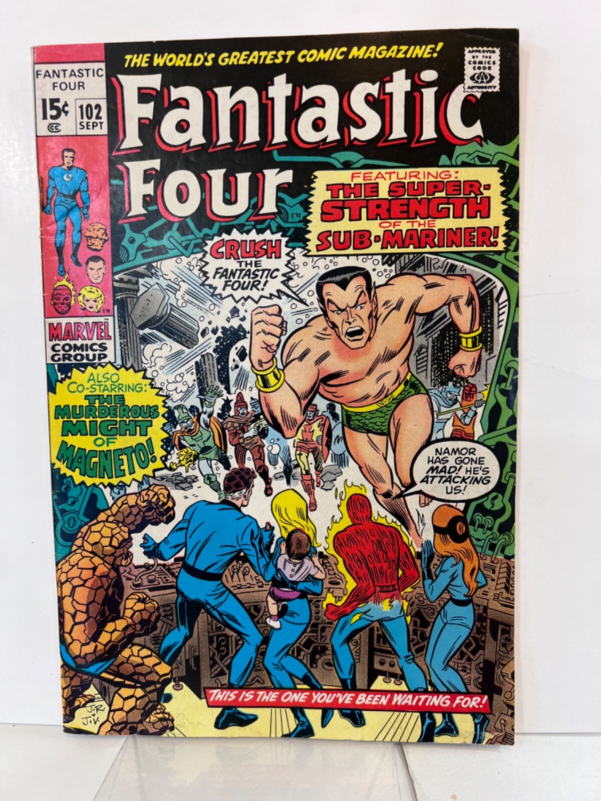 Fantastic Four #102 (1961) 1970 F/VF Marvel Comic LAST JACK