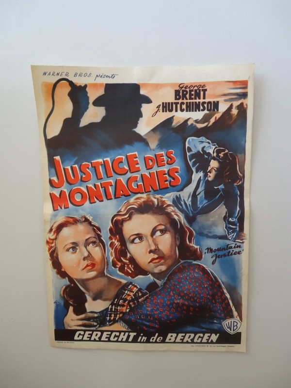 Western/Justice Des Montagnes/George Brent/ Fr6f/Affiche Belge