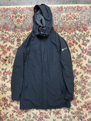 Oros Orion Solar Core Parka Jacket Black Sz Small Full Zip Waterproof Insulated