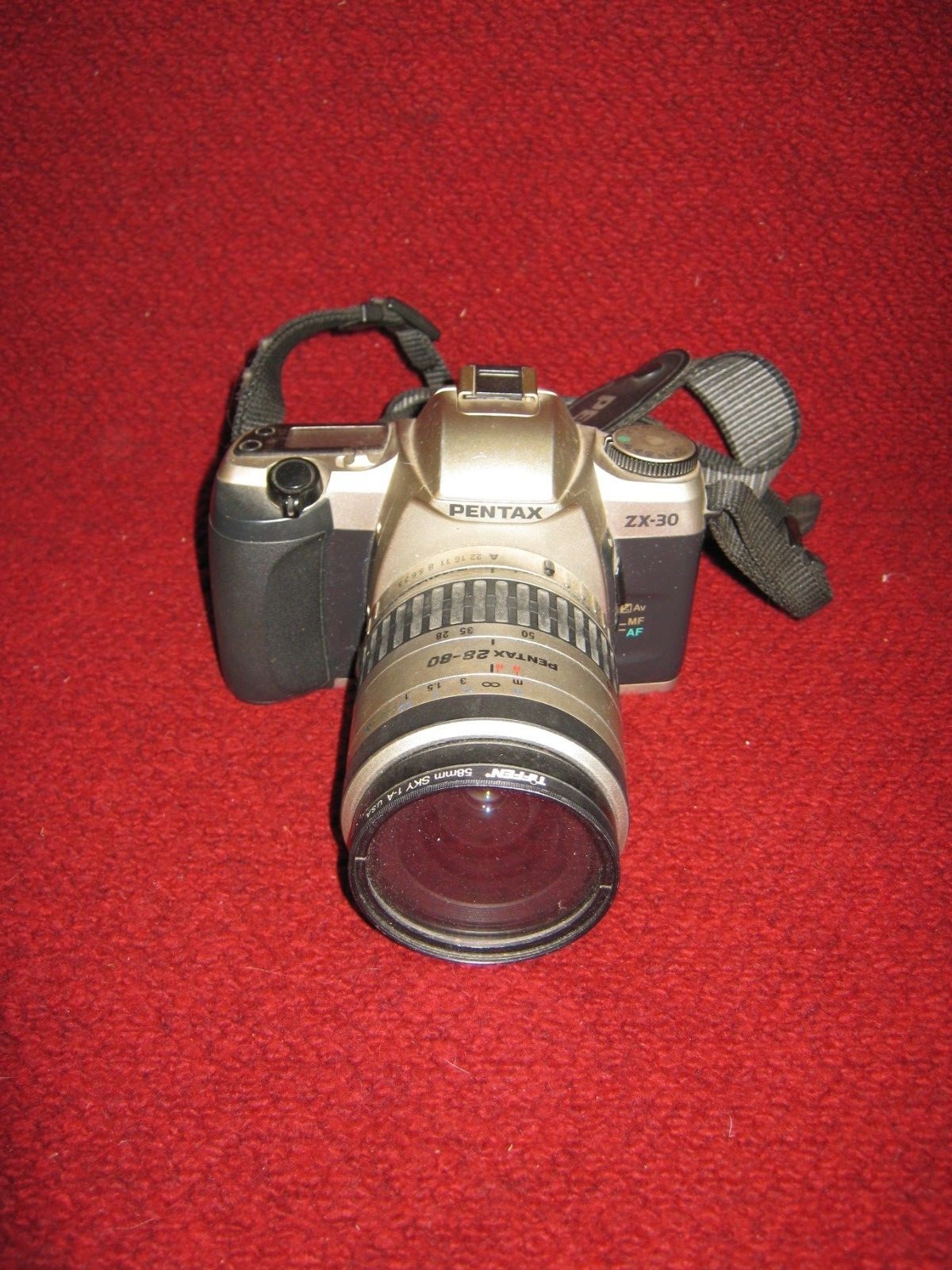 アサヒペンタックスカメラ Pentax ZX-30 Camera with Case Pentax 28/80 Zoom Lens Made in