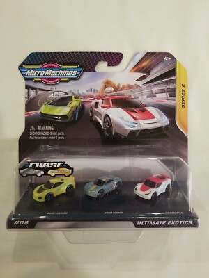 #8 Starter Pack MICRO MACHINES 2020 Series 2 ULTIMATE EXOTICS Race Cars NIP NIB