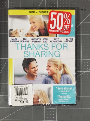 Thanks For Sharing (DVD) Ruffalo & Paltrow New Sealed