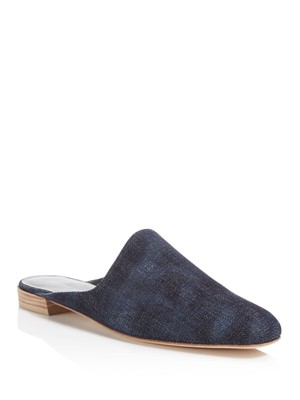 

STUART WEITZMAN Женские слипоны Nay Antique Denim Navy Denim Mulearky без шнурков, MULEARKY