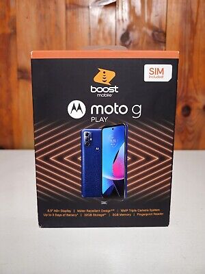 Boost Mobile Motorola G Play 2023 6.5" HD+, 4G LTE, 32GB, 