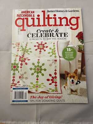 American Patchwork and Quilting Magazine December 2022 Create & Celeb T-519