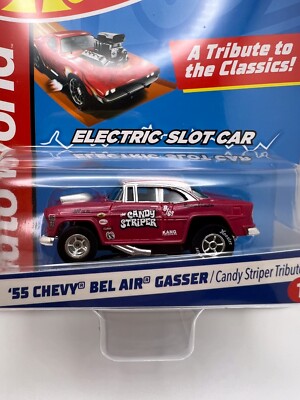 Hot Wheels Auto World 1955 BEL AIR GASSER CANDY STRIPER Electric Slot Car