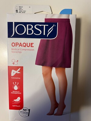 Jobst Women's Opaque Compression Knee-Hi  15-20 mmHg Natural Small