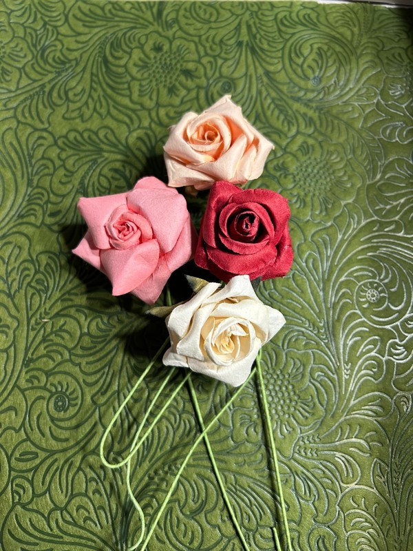 1" Mini Rose Bud Mulberry Paper Flowers Artificial Roses