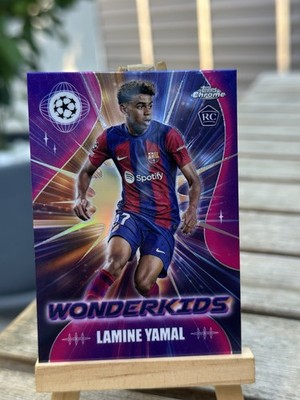 2023-24 Topps Chrome UEFA Club Competitions - Wonderkids Lamine Yamal #WK-3 (RC)