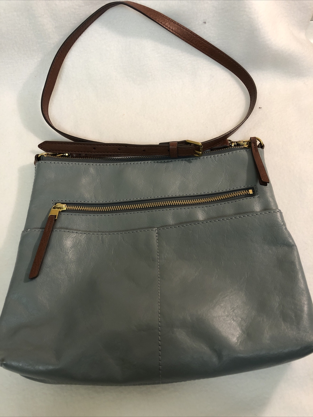 Blue Crossbody Shoulder Hand Bag Med 
