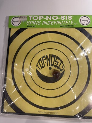 VINTAGE Top-No-Sis Game Board 1995 Horizon Shine Toy Company with spinner NOS
