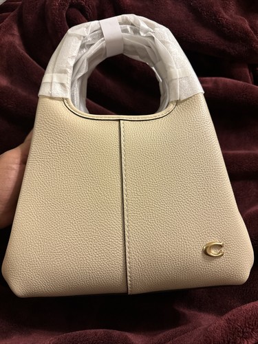 ❤️Coach Lana 23 Brass/Ivory Polished Pebble Leather Medium