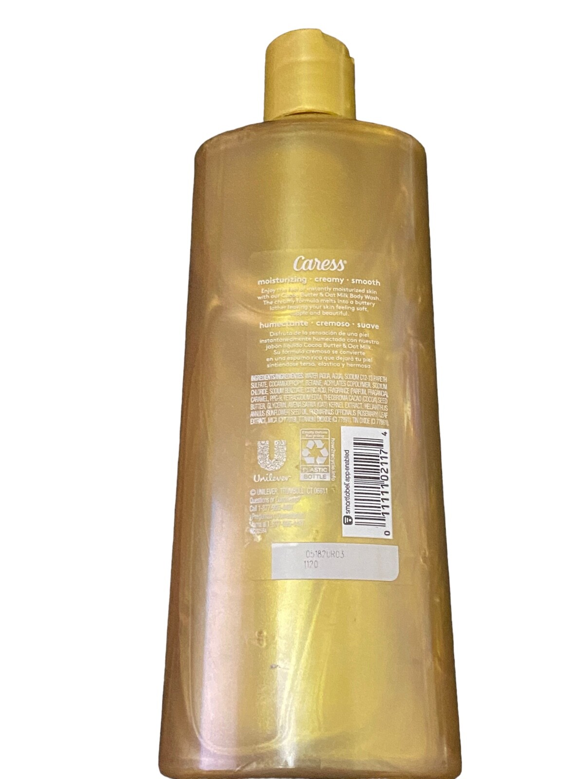 Caress Cocoa Butter & Oat Milk Moisturizing Smooth & Velvety Body Wash 18 OZ