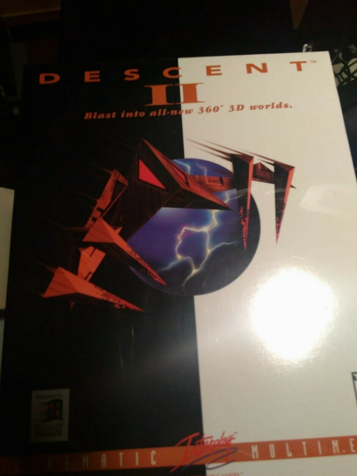 Vintage Big Box PC Sealed - Descent 2 - MINT Factory Sealed CD