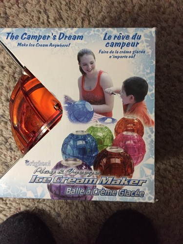 Play and Freeze Ice Cream Maker Ball Camper's Dream Orange