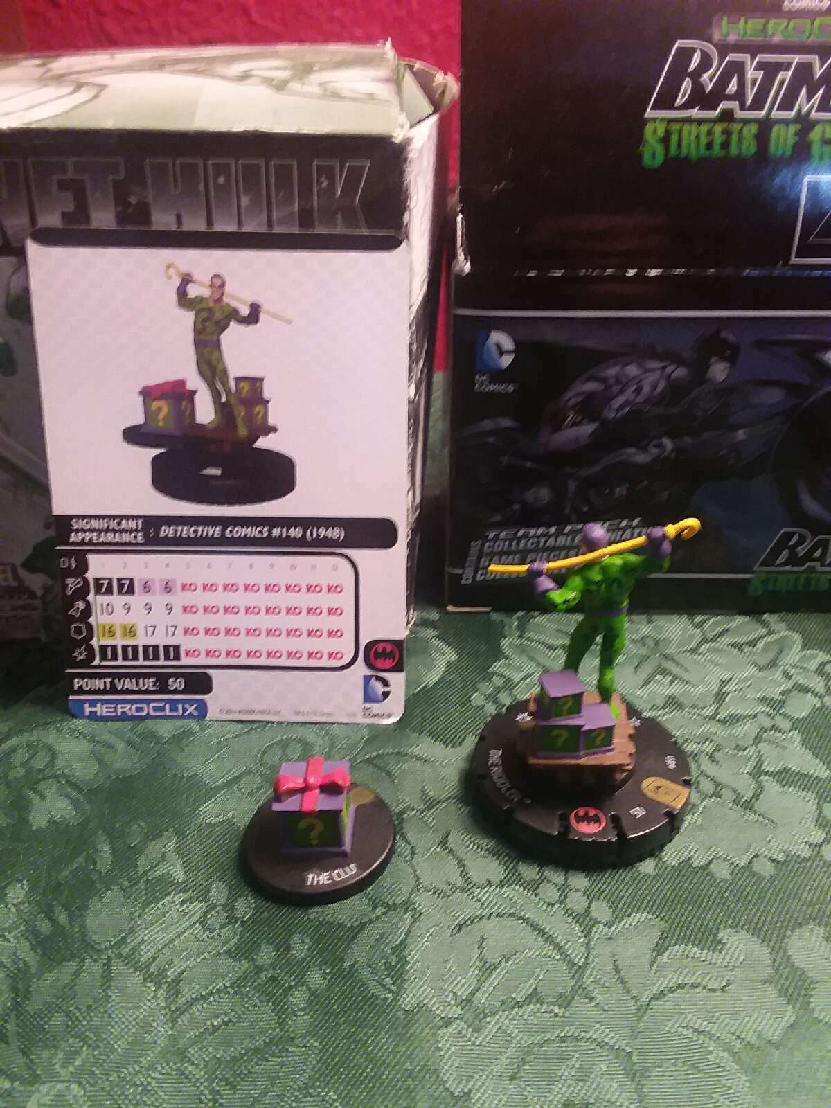 DC Heroclix Joker's Wild super rare #051 Riddler w/ Clue Box / Jokers