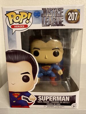 FUNKO POP SUPERMAN JUSTICE LEAGUE #207 VINYLE FIGURE TOY  (BRAND NEW)