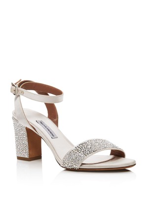 

TABITHA SIMMONS Женские сандалии цвета шампанского Swarovski Pink Leticia Almond Toe Sandals, Розовый, LETICIA SWARV
