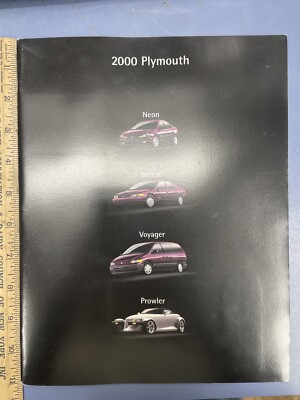 Vintage new old stock 2000 Plymouth dealership lineup brochure Plymouth Prowler 