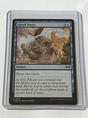 Quick Study 65  MTG Wilds of Eldraine 2023  Mint - 9.0 +  Non Foil
