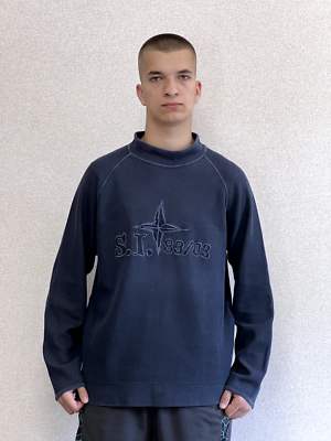 Stone island deals jumper big logo