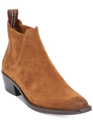 

DKNY Womens Latte Brown Michelle Кожаные ботильоны без шнуровки 8,5 M, Коричневый, K3901681