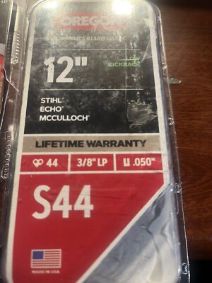 Oregon S44 Advance Cut 12-In. Chainsaw Chain, Fits Echo, McCulloch, Stihl