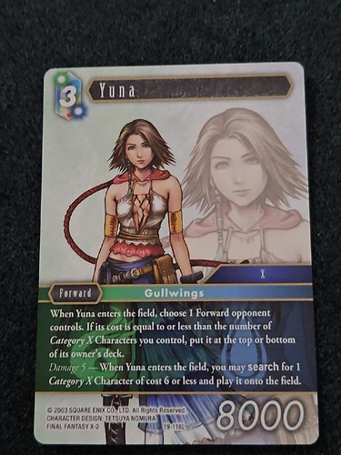 Yuna - 19-118L - NM - Final Fantasy FFTCG | eBay