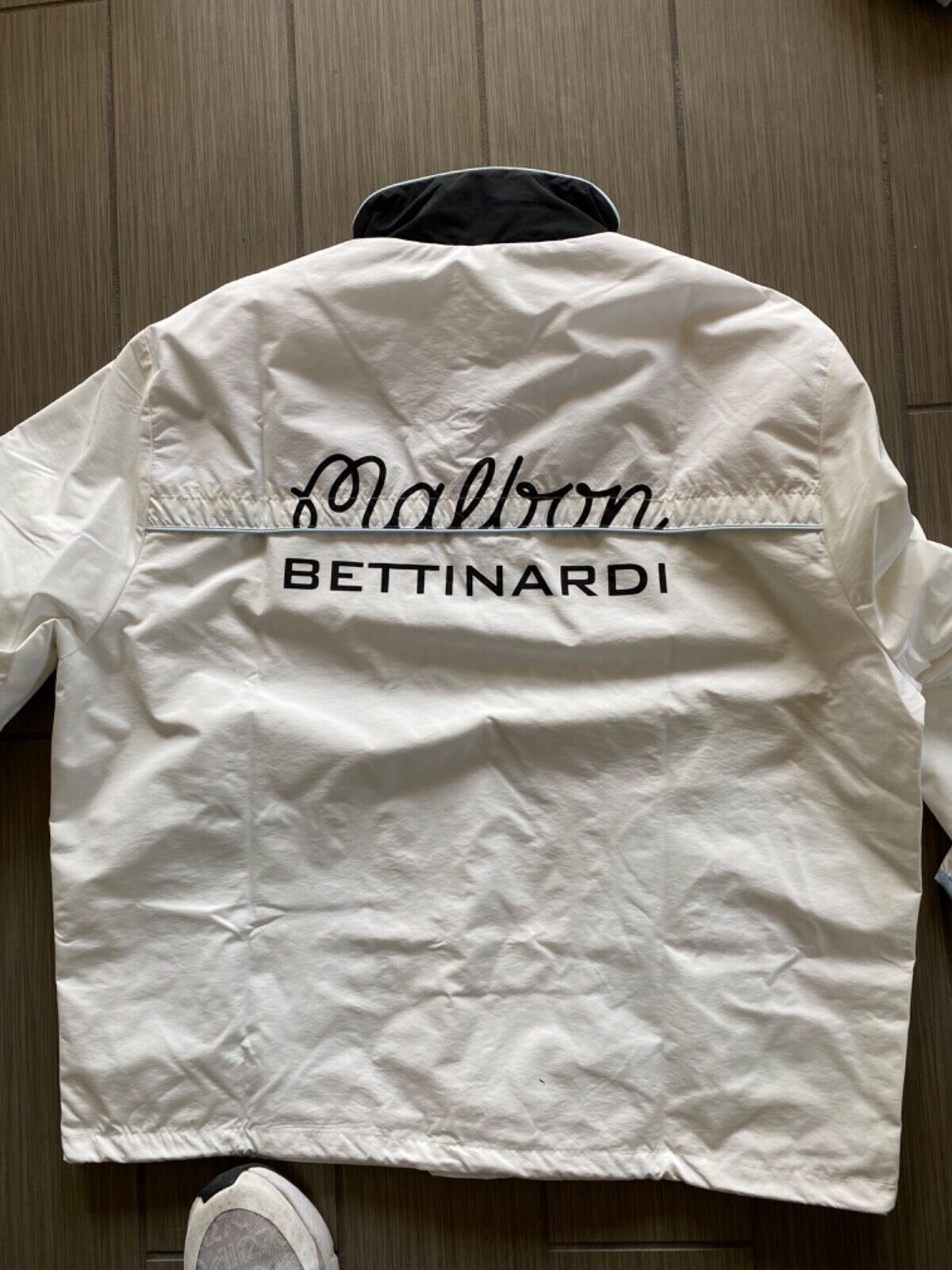 Malbon x Bettinardi Fat Cat 1/4 Zip Jacket - White - Size Malbon x Bettinardi Fat Cat 1/4 Zip Jacket - White - Size