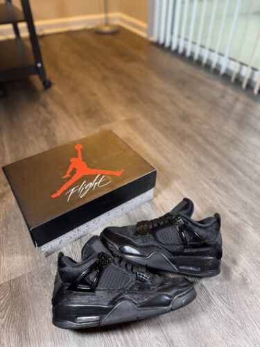 Wmns Air Jordan 4 Retro Olivia Kim No Cover Black - Size 9W Wmns Air Jordan 4 Retro Olivia Kim No Cover Black - Size 9W