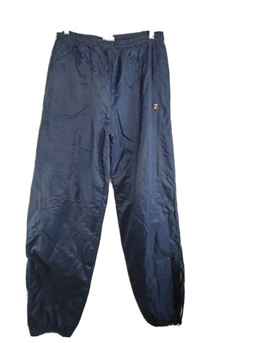 JERZEES Sweatpants Men's Medium Navy Blue Elastic Waist Drawstring Joggers