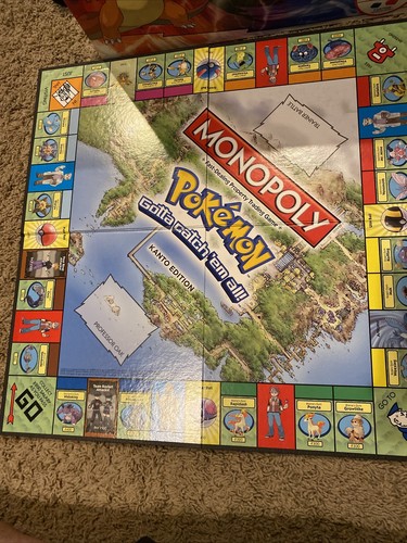 Pokemon Monopoly Board Game, Kanto Edition, Replacement Game
