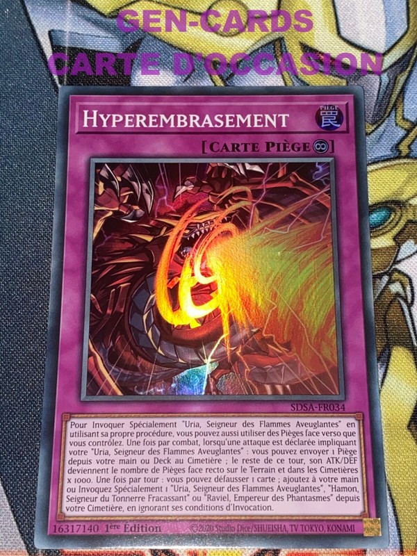 Occasion Carte Yu Gi Oh Hyperembrasement Sdsa-Fr034 1Ã¨Re Ã©Dition